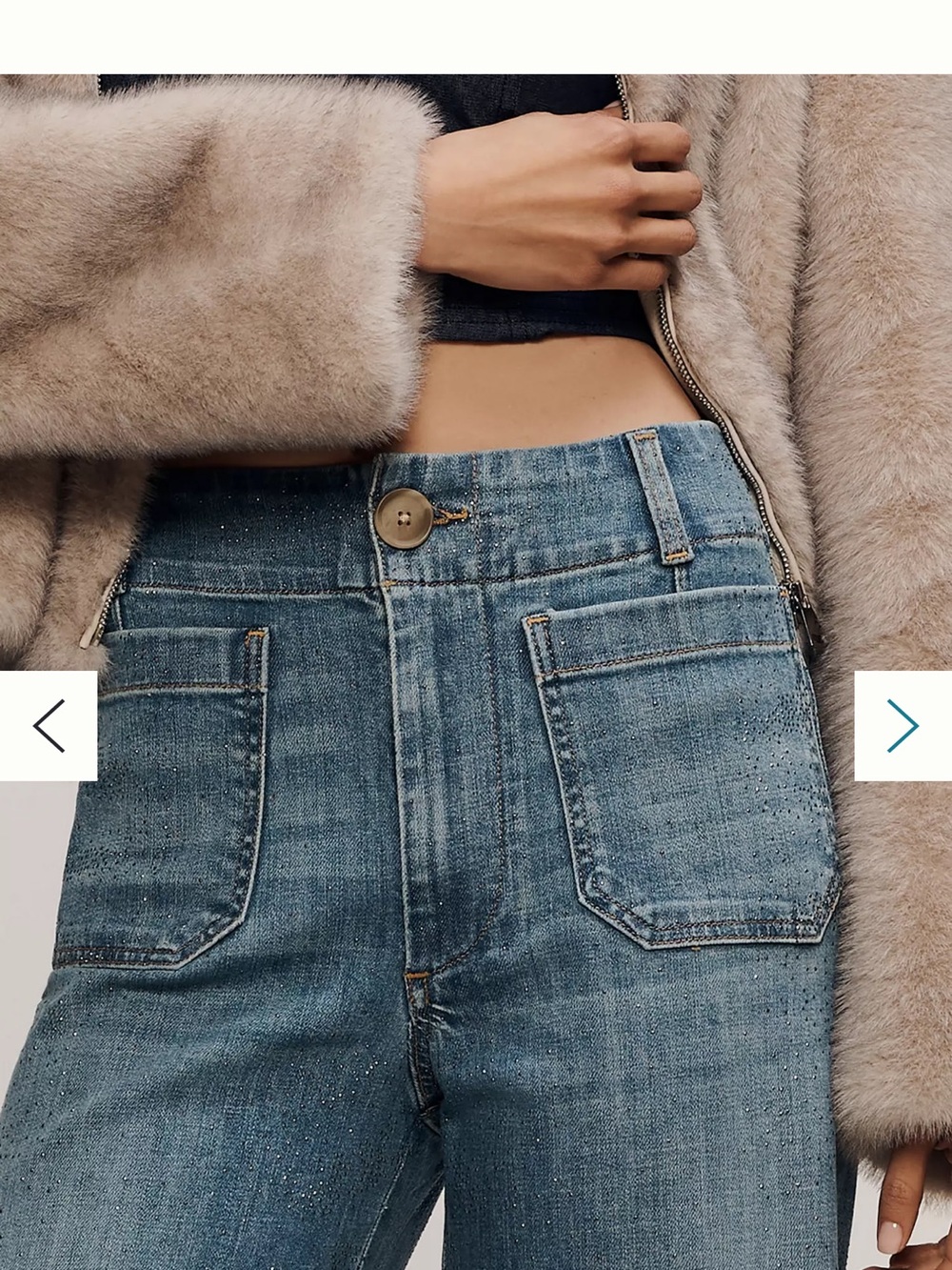 Anthropologie Maeve The Colette Crop High-Rise Wide-Leg Jeans - Picture 3 of 7